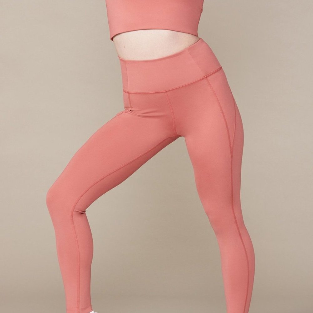 Girlfriend Collective High-Rise Legging in Clay